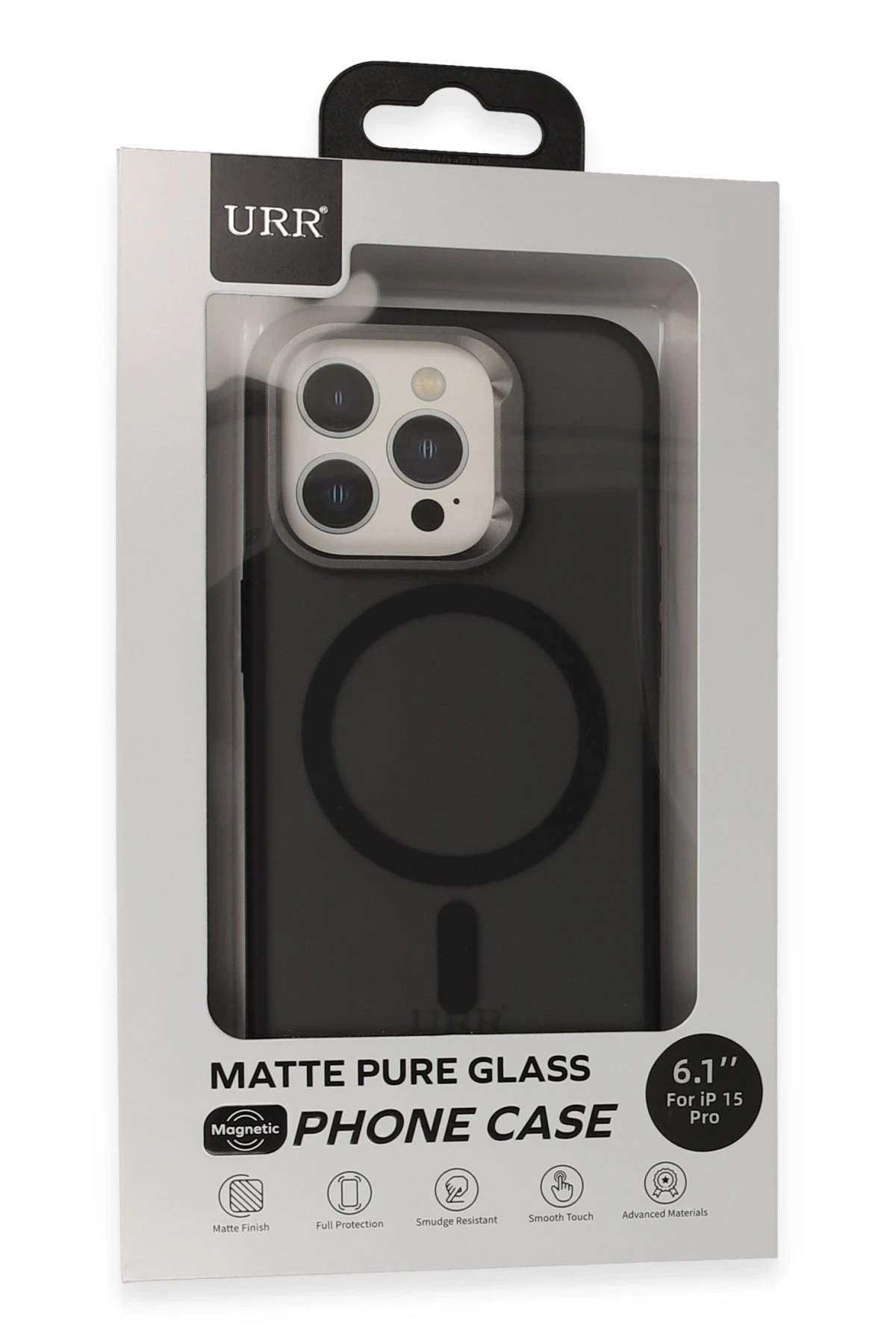 URR iPhone 15 Pro Metal Frame Matte Magsafe Kapak