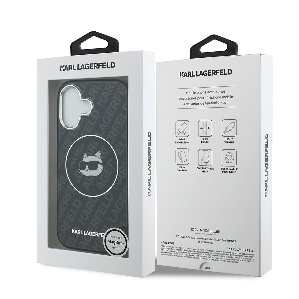 Apple iPhone 17 Kılıf Karl Lagerfeld Orjinal Lisanslı IML Baskılı Choupette Heads Kapak