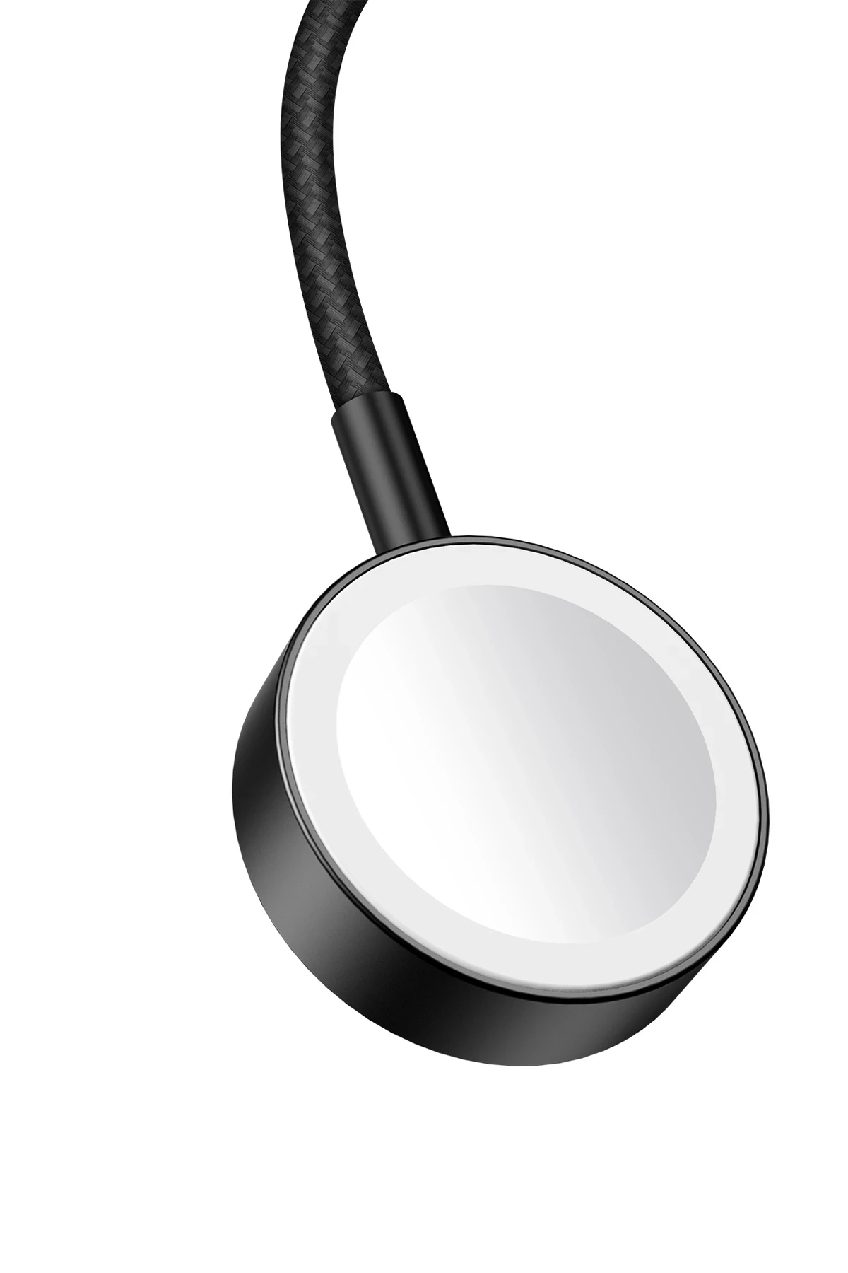 Keephone IC-016 Type-C to Kablosuz Saat Şarj Çıkışlı Örgü Hızlı Şarj Kablosu