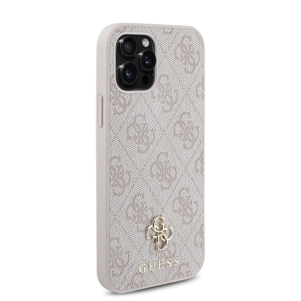 Apple iPhone 12 Pro Kılıf Guess Orjinal Lisanslı M-safe Şarj Özellikli Small 4G Classic Kapak
