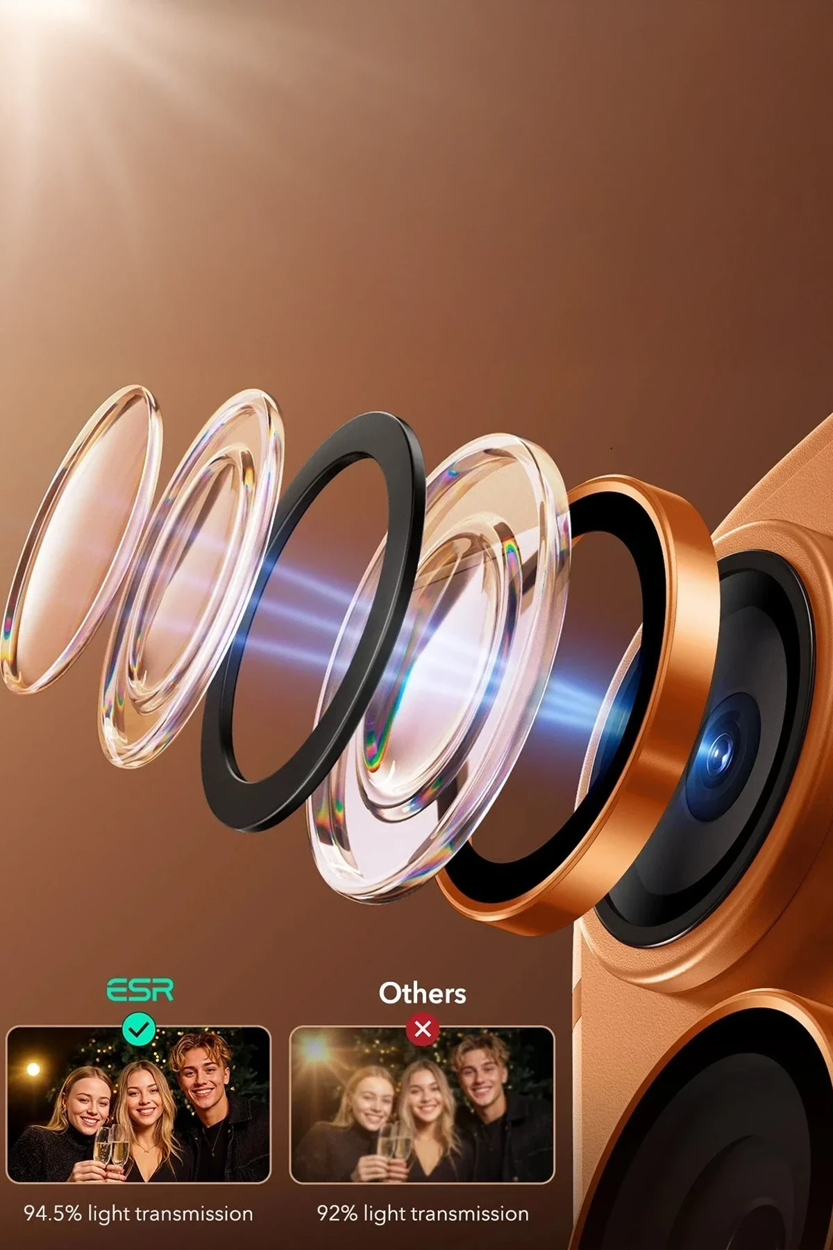 ESR Apple iPhone 17 Pro Max Armorite Kamera Lens Koruyucu
