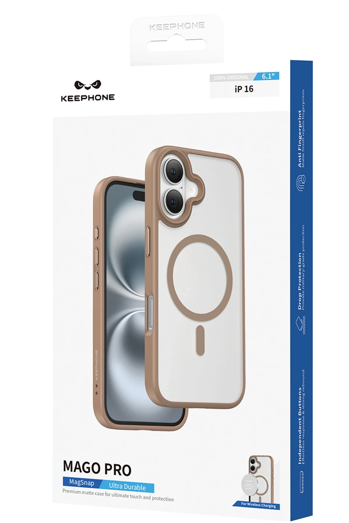 Keephone iPhone 16 Pro Mago Pro Magsafe Kılıf - Siyah Titanyum
