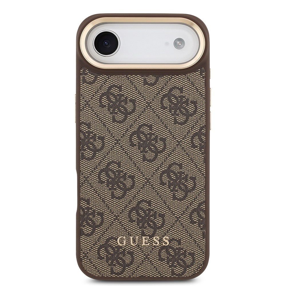 Apple iPhone 17 Air Kılıf Guess Orjinal Lisanslı M-safe Şarj Özellikli Askılı ve 4G Logo Kartlıklı Kapak
