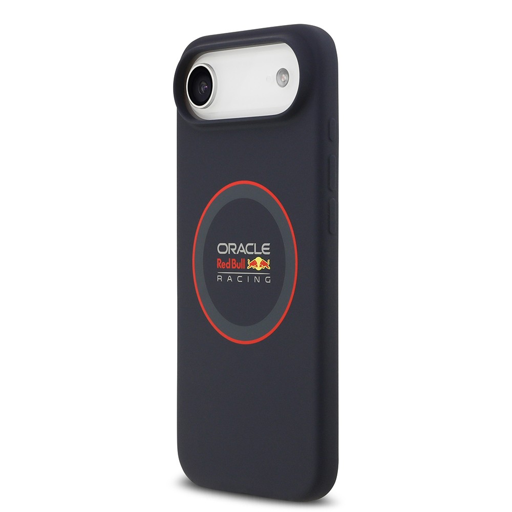 Apple iPhone 17 Air Kılıf Redbull Orjinal Lisanslı M-safe Şarj Özellikli Kırmızı Halka ve Logo Silikon Kapak