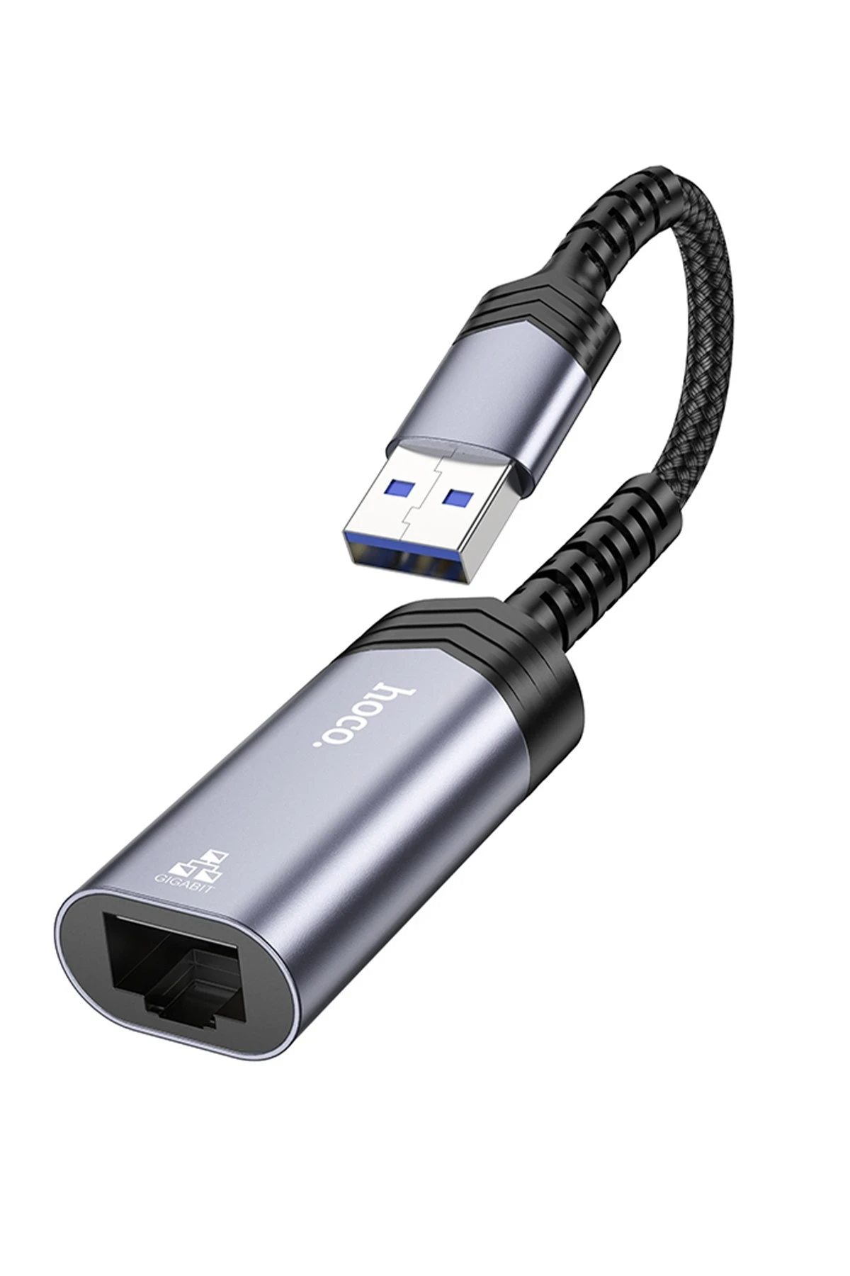 Hoco. UA26 Tak Çalıştır USB to RJ45 1000 Mbps Ethernet Dönüştürücü