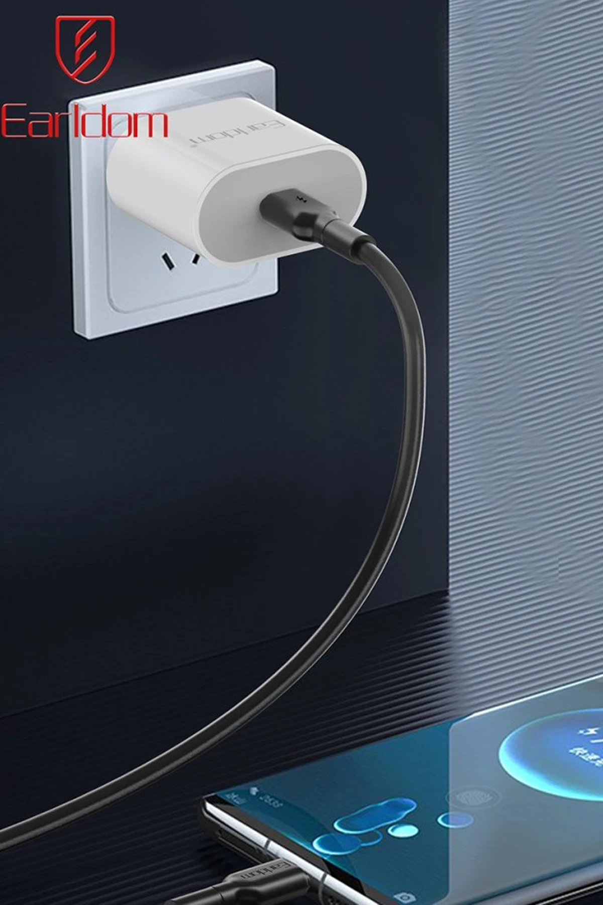 Earldom EC-198CC 1M 60W Type-C to Type-C PD Hızlı Şarj Kablosu