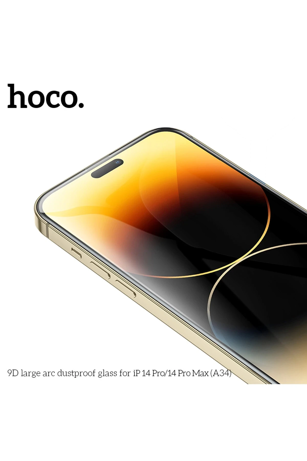 Hoco. iPhone 14 Pro Max 9D Dustproof Cam Ekran Koruyucu