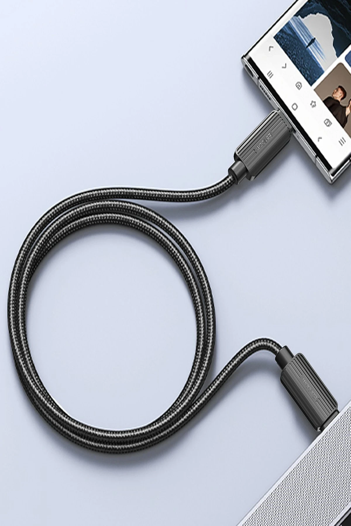 Earldom EC-188CL 1M 30W Hasırlı Type-C to Lightning PD Hızlı Şarj Kablosu