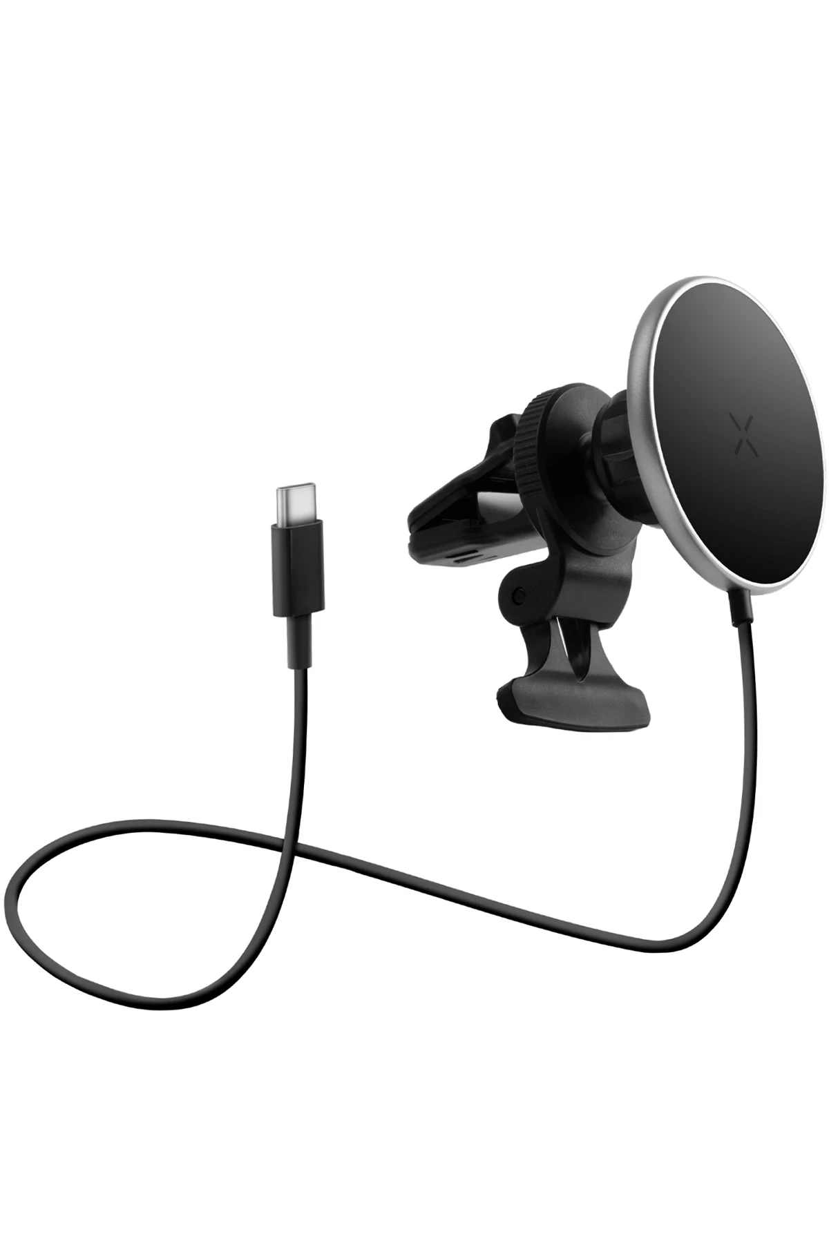 Energea MagDrive 2in1 Izgara Klipsli ve Vantuzlu 15W Kablosuz Şarjlı Manyetik Magsafe Araç Tutucu