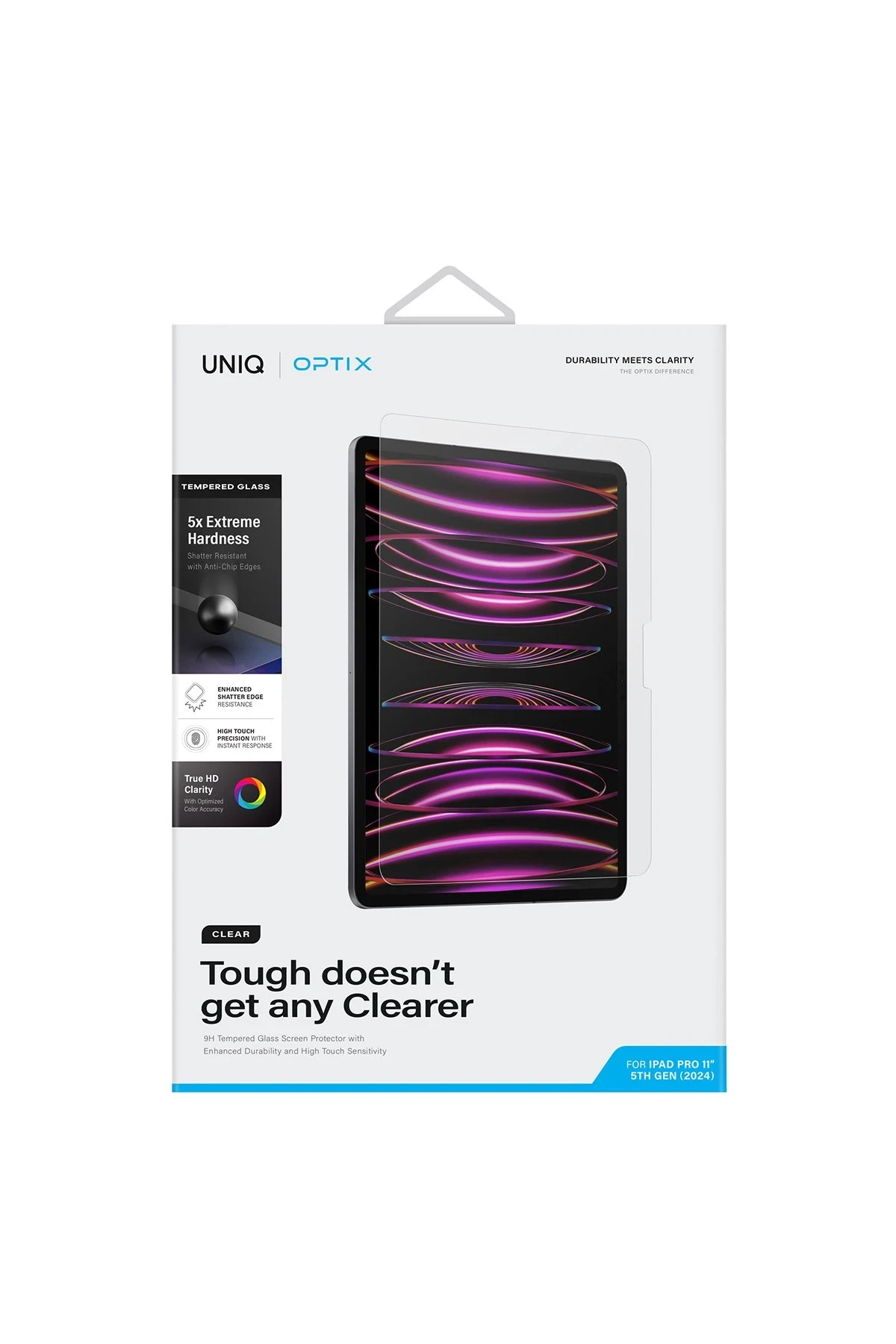 Uniq iPad Pro 12.9 (2024) Optix Tablet Cam Ekran Koruyucu