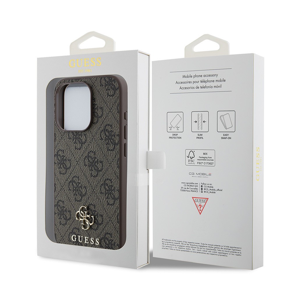 Apple iPhone 14 Pro Max Kılıf Guess Orjinal Lisanslı M-safe Şarj Özellikli Small 4G Classic Kapak