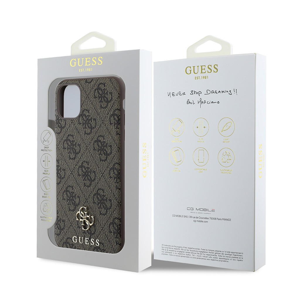 Apple iPhone 11 Kılıf Guess Orjinal Lisanslı M-safe Şarj Özellikli Small 4G Classic Kapak