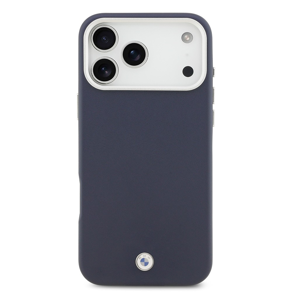 Apple iPhone 17 Pro Max Kılıf BMW Orjinal Lisanslı M-safe Şarj Özellikli Metal Logolu Tam Kaplama Deri Kapak