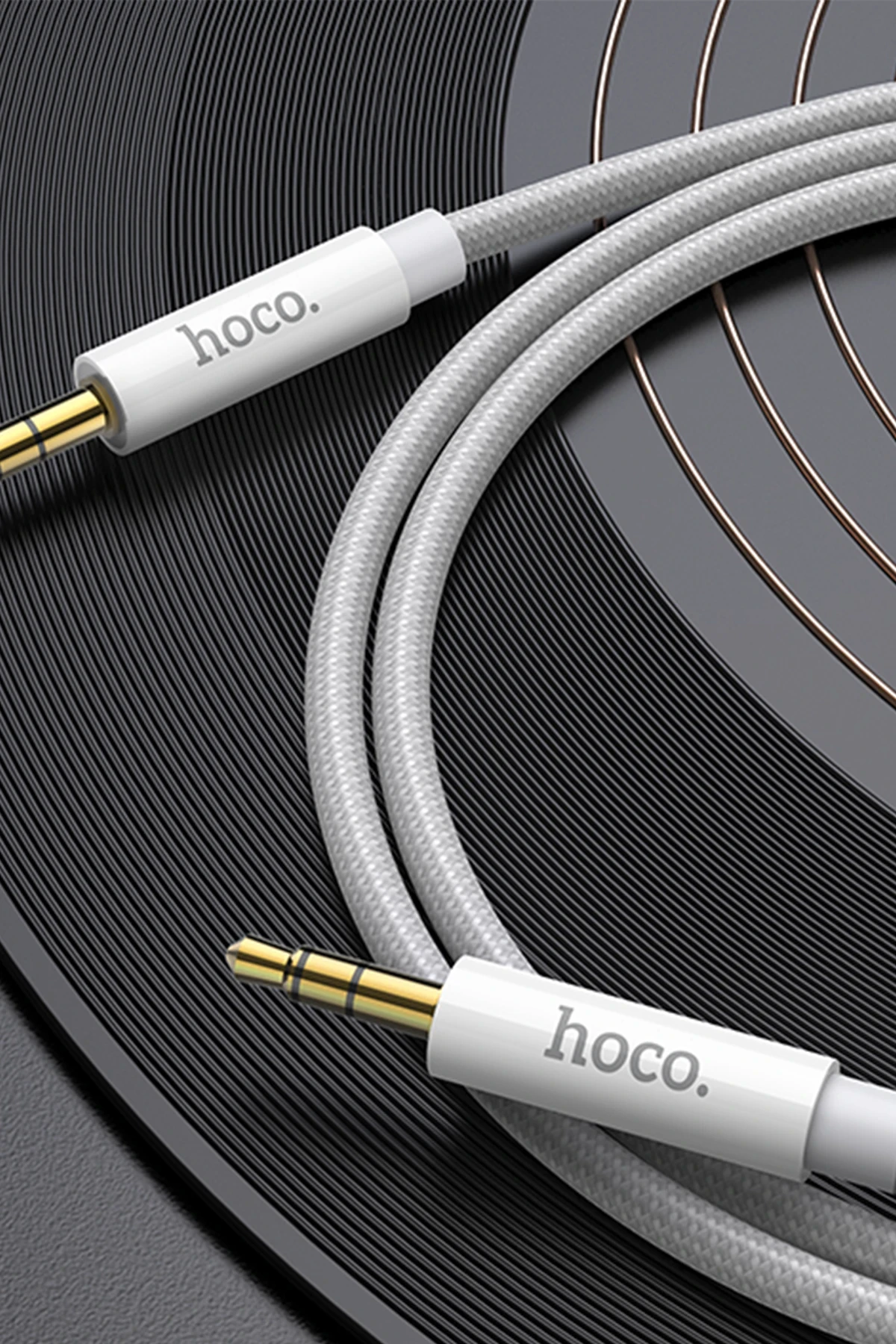 Hoco. UPA19 2M Hasırlı 3.5mm Aux Kablo