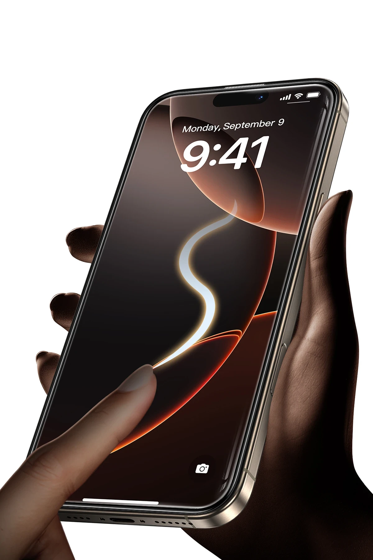 Keephone iPhone 16 Plus UltraCurve HD 3D Cam Ekran Koruyucu