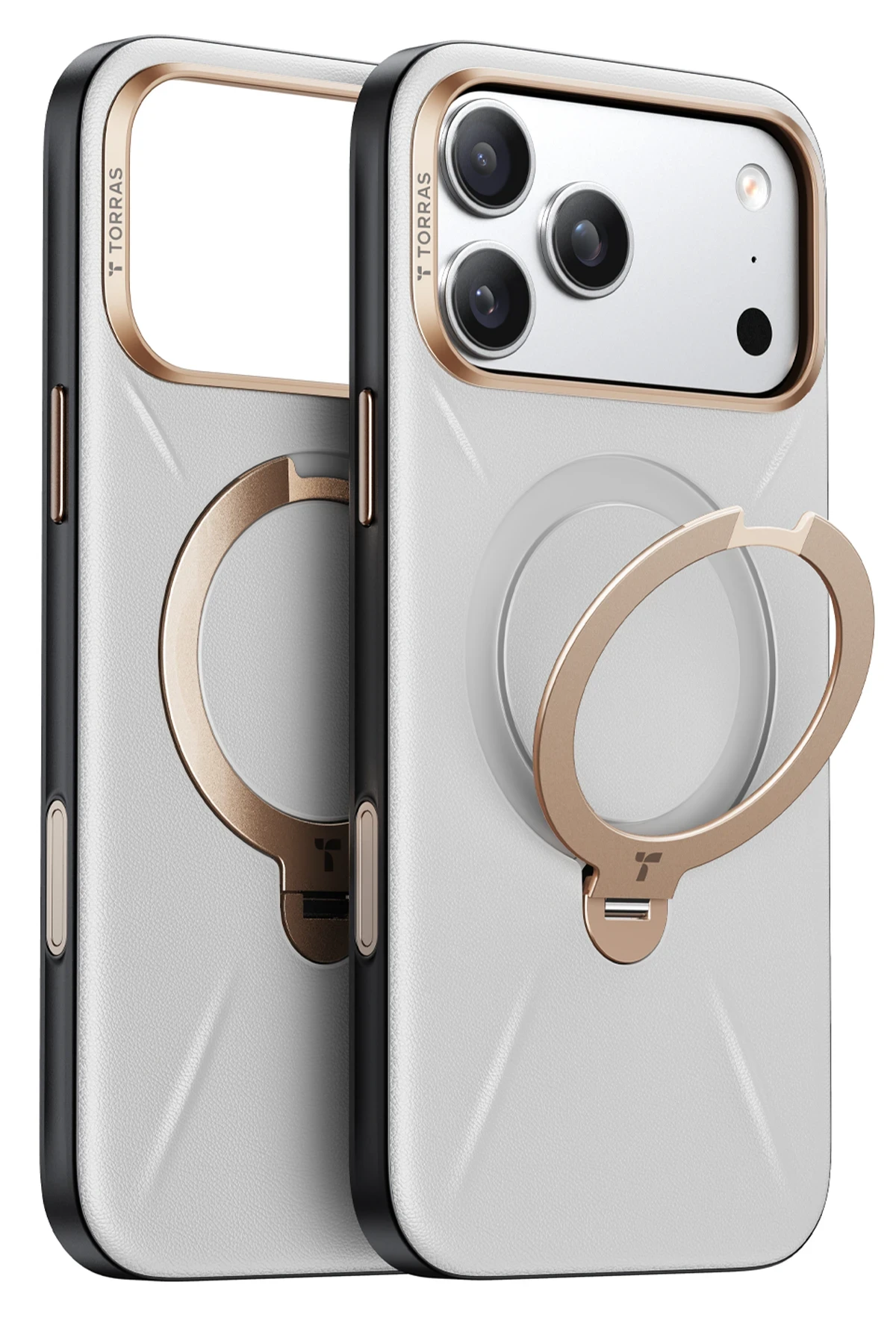 Torras Apple iPhone 17 Pro O Stand Spin VegSkin Serisi Magsafe Kılıf