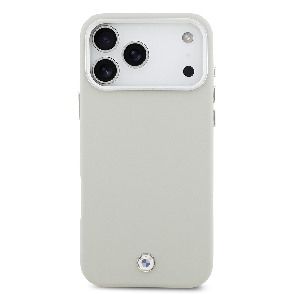 Apple iPhone 17 Pro Max Kılıf BMW Orjinal Lisanslı M-safe Şarj Özellikli Metal Logolu Tam Kaplama Deri Kapak