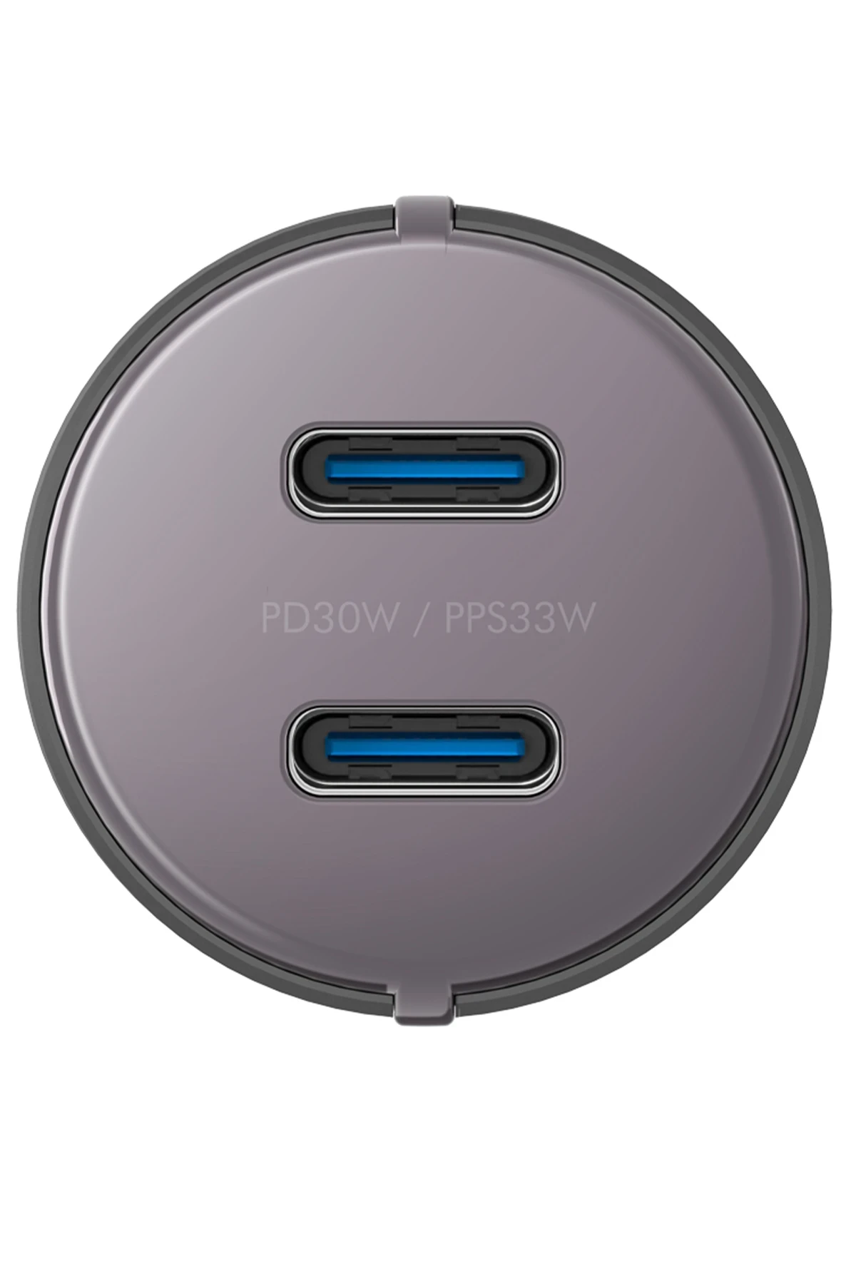 Energea AluDrive D60 66W 2 Adet 33W Type-C Çıkışlı Alüminyum Araç İçi Şarj Aleti