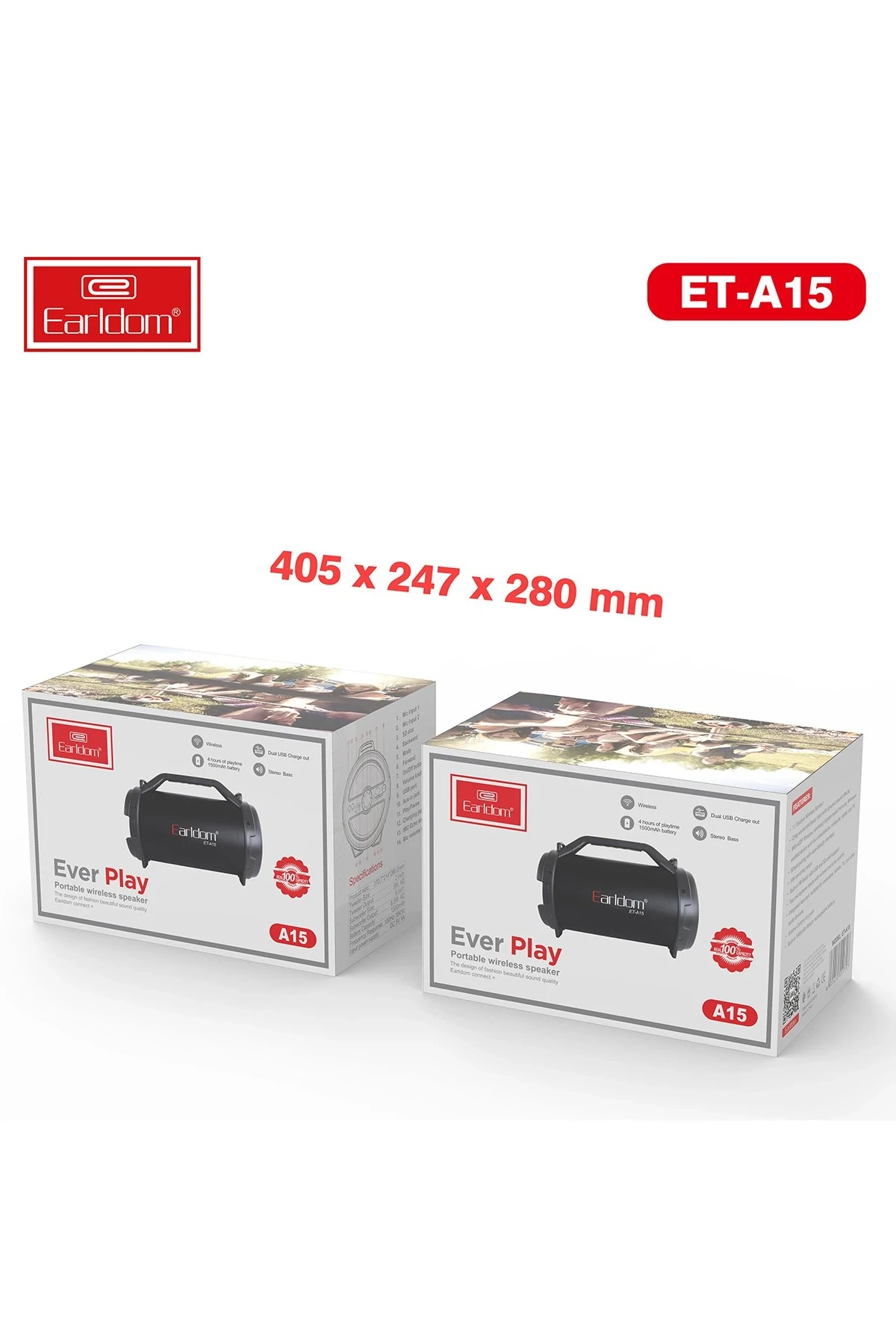 Earldom A15 Radyolu Bluetooth Kablosuz Hoparlör