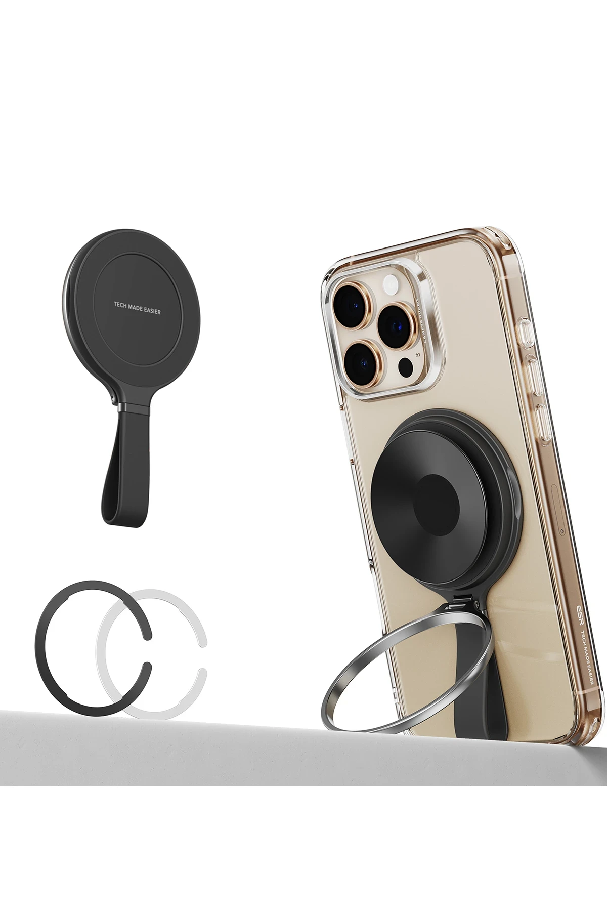ESR HaloLock Vantuzlu ve Standlı Manyetik Magsafe Telefon Tutucu