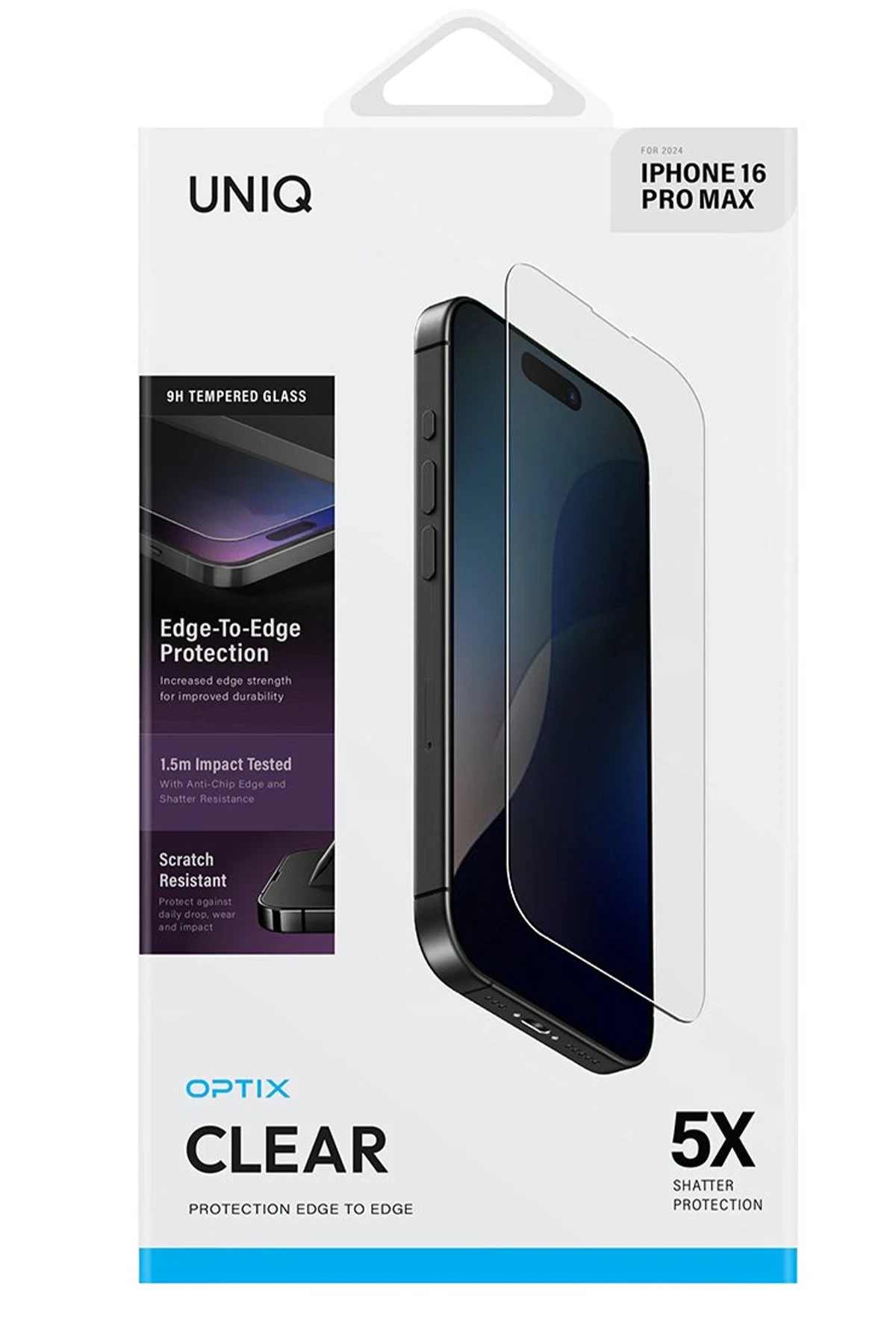 Uniq iPhone 16 Optix Clear Cam Ekran Koruyucu