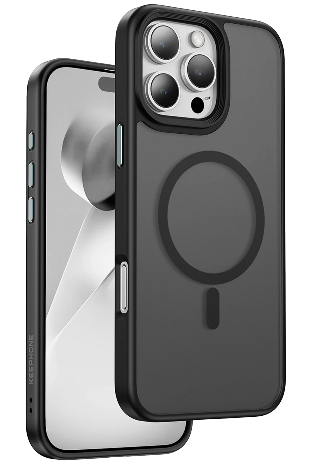 Keephone iPhone 16 Pro Max Mago Pro Magsafe Kılıf - Siyah Titanyum