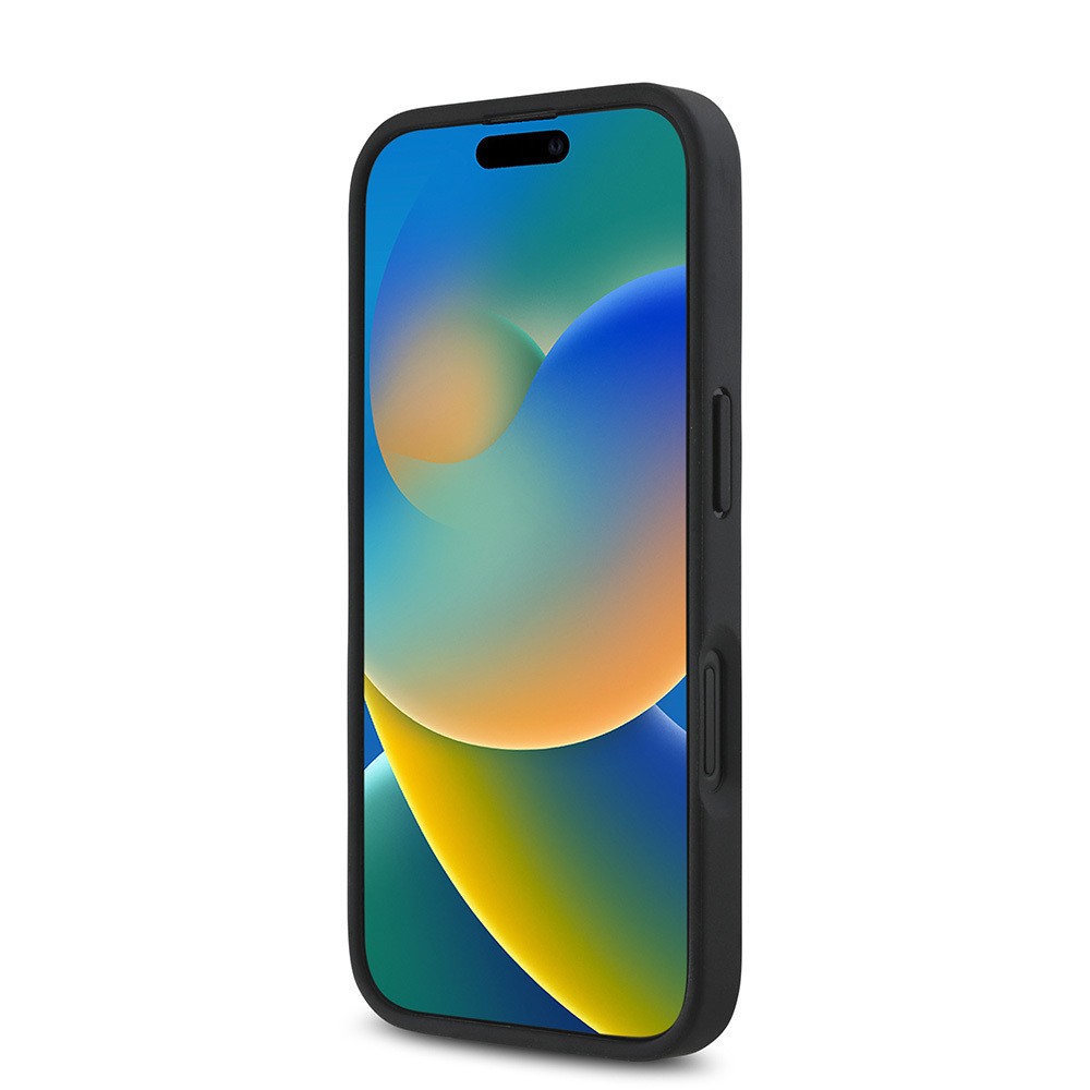 Apple iPhone 16 Kılıf DKNY Orjinal Lisanslı M-safe Şarj Özellikli 3D Yazılı Repeat Pattern Kapak