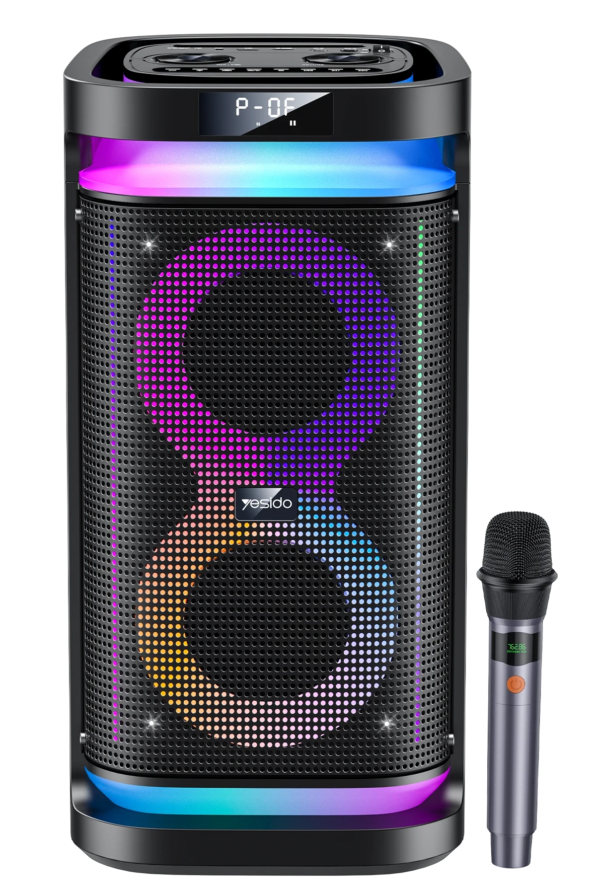 Yesido YSW29 2 Adet 20W Dahili Hoparlörlü 4400 mAh Bataryalı BT 5.0 RGB Kablosuz Hoparlör