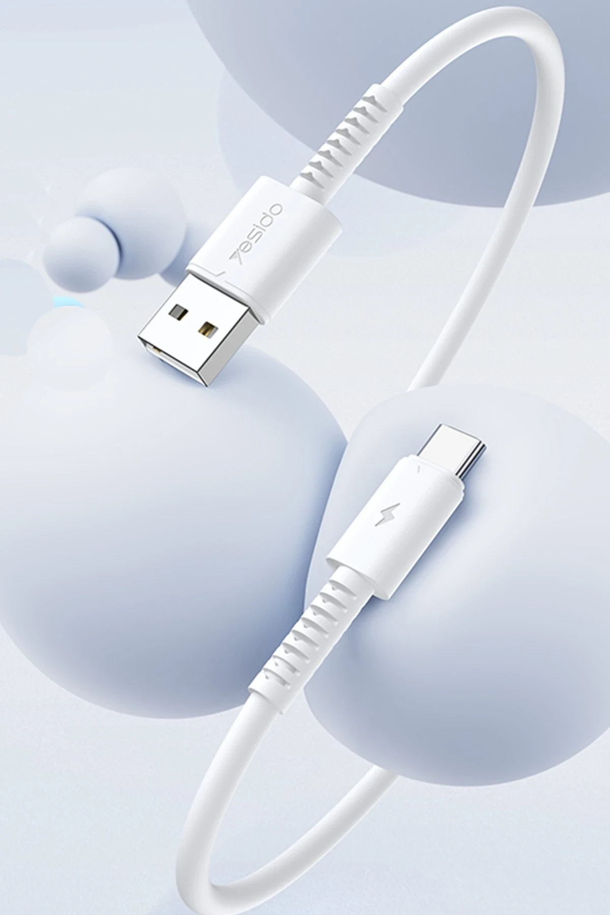Yesido CA120 TC 1M 18W USB to Type-C QC Hızlı Şarj Kablosu