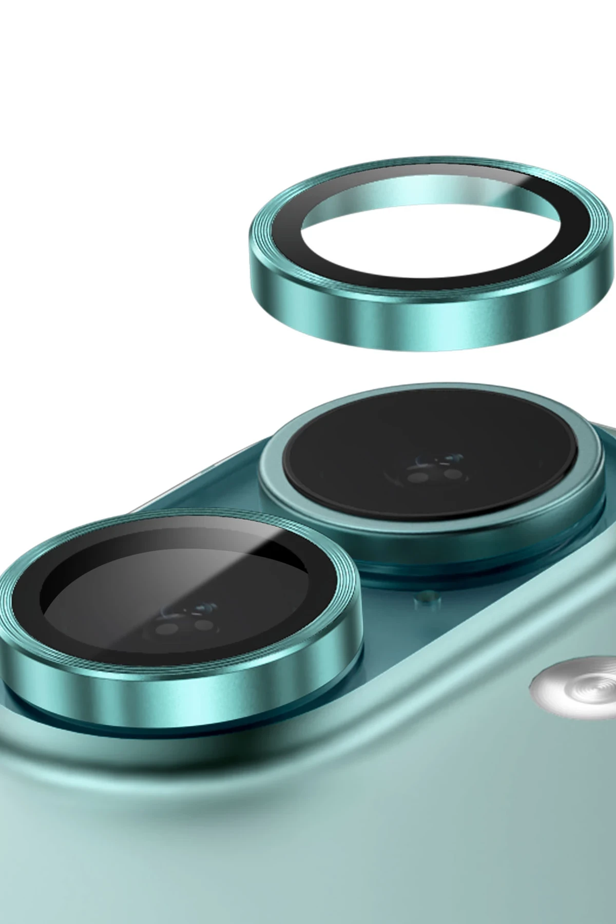 Keephone iPhone 16 3D Spiral Alüminyum AR Kamera Lens Koruyucu