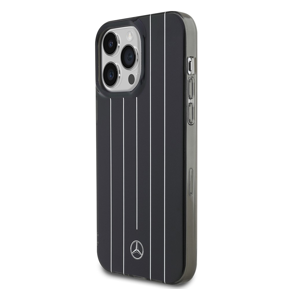 Apple iPhone 14 Pro Max Kılıf Mercedes Benz Orjinal Lisanslı New Urban 3 Sert PC Paralel Çizgi Desenli Kapak