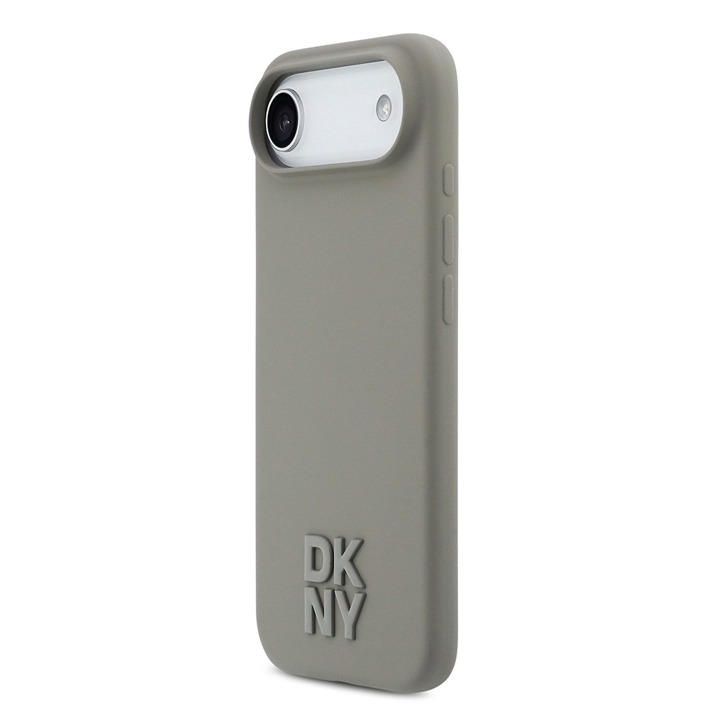 Apple iPhone 17 Air Kılıf DKNY Orjinal Lisanslı M-safe Şarj Özellikli Metal Logolu Silikon Kapak
