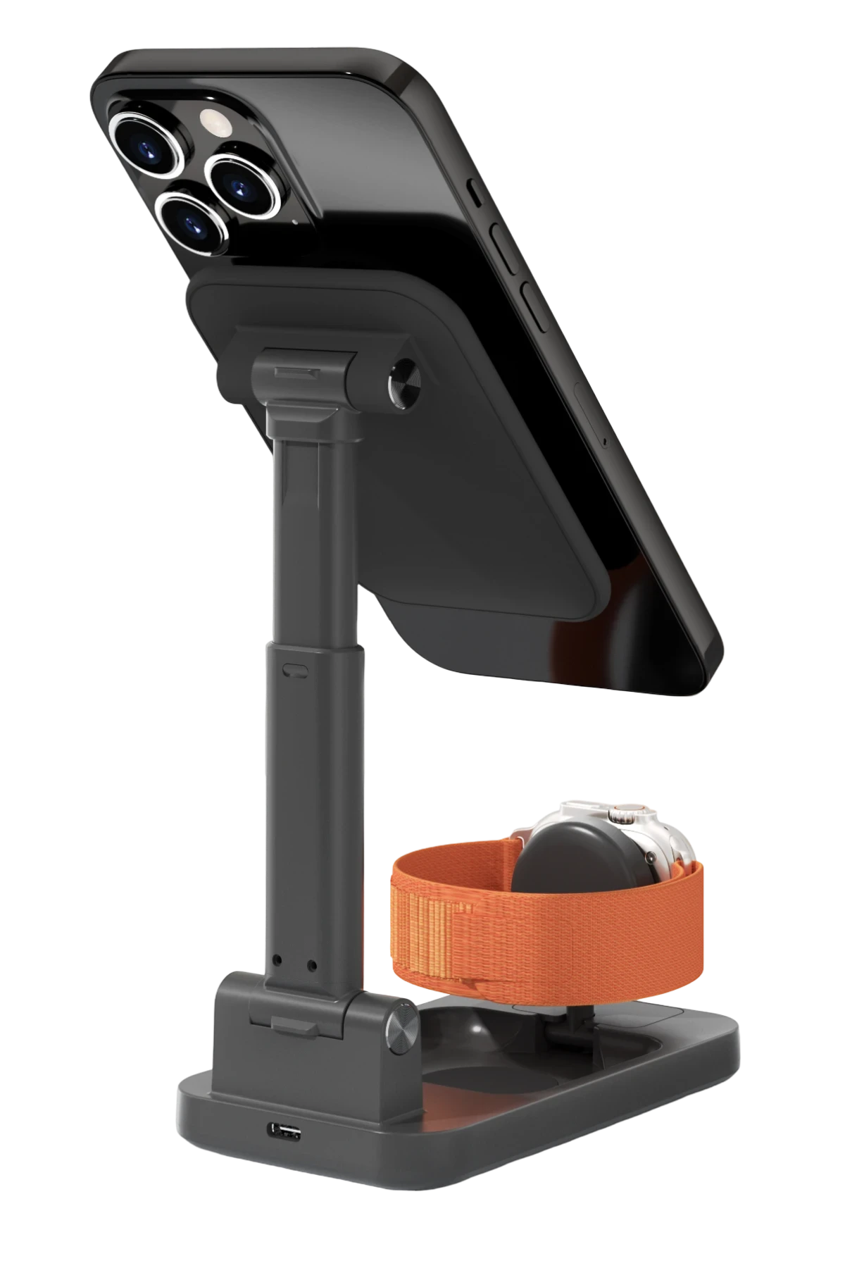 Keephone CR-302 3in1 Masaüstü Kablosuz Şarj Standı