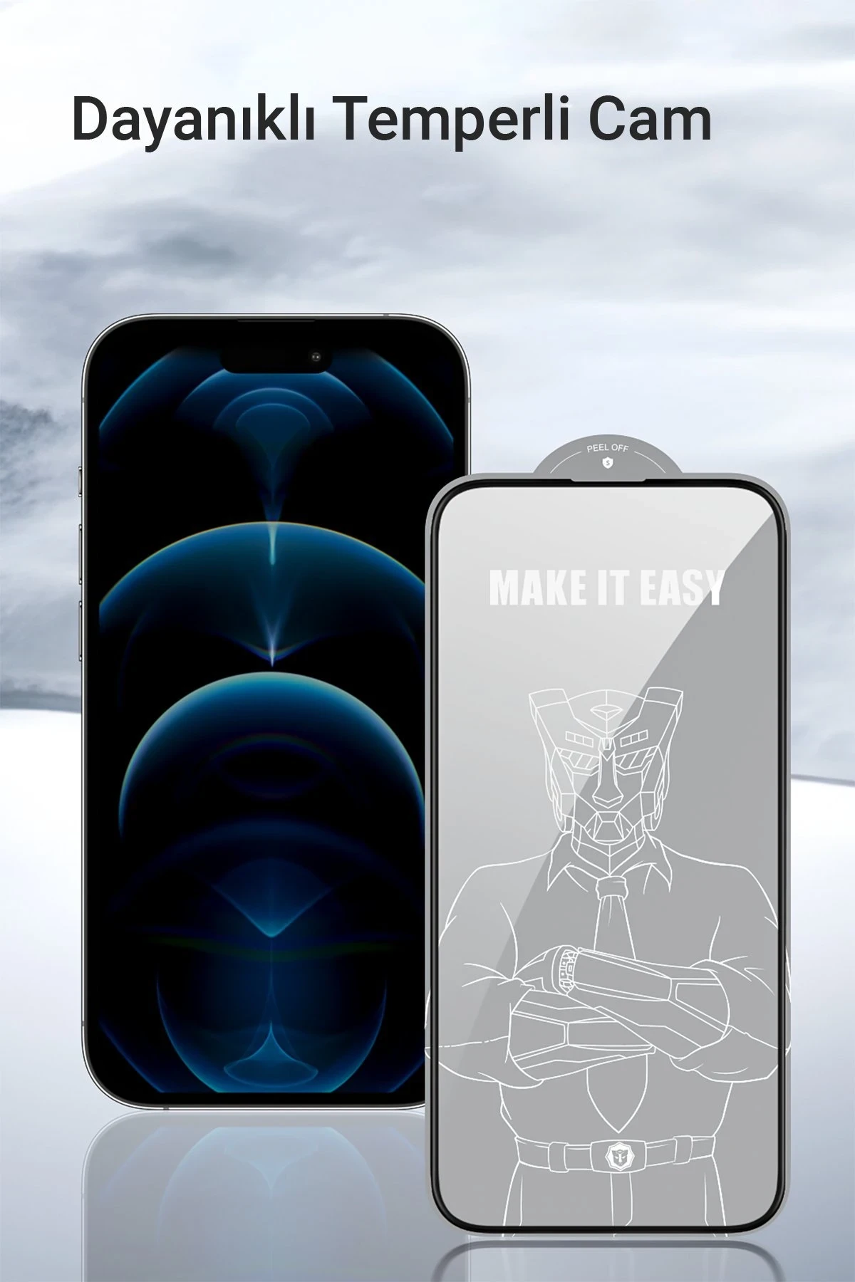 URR iPhone 15 3D Curved Edge HD Cam Ekran Koruyucu