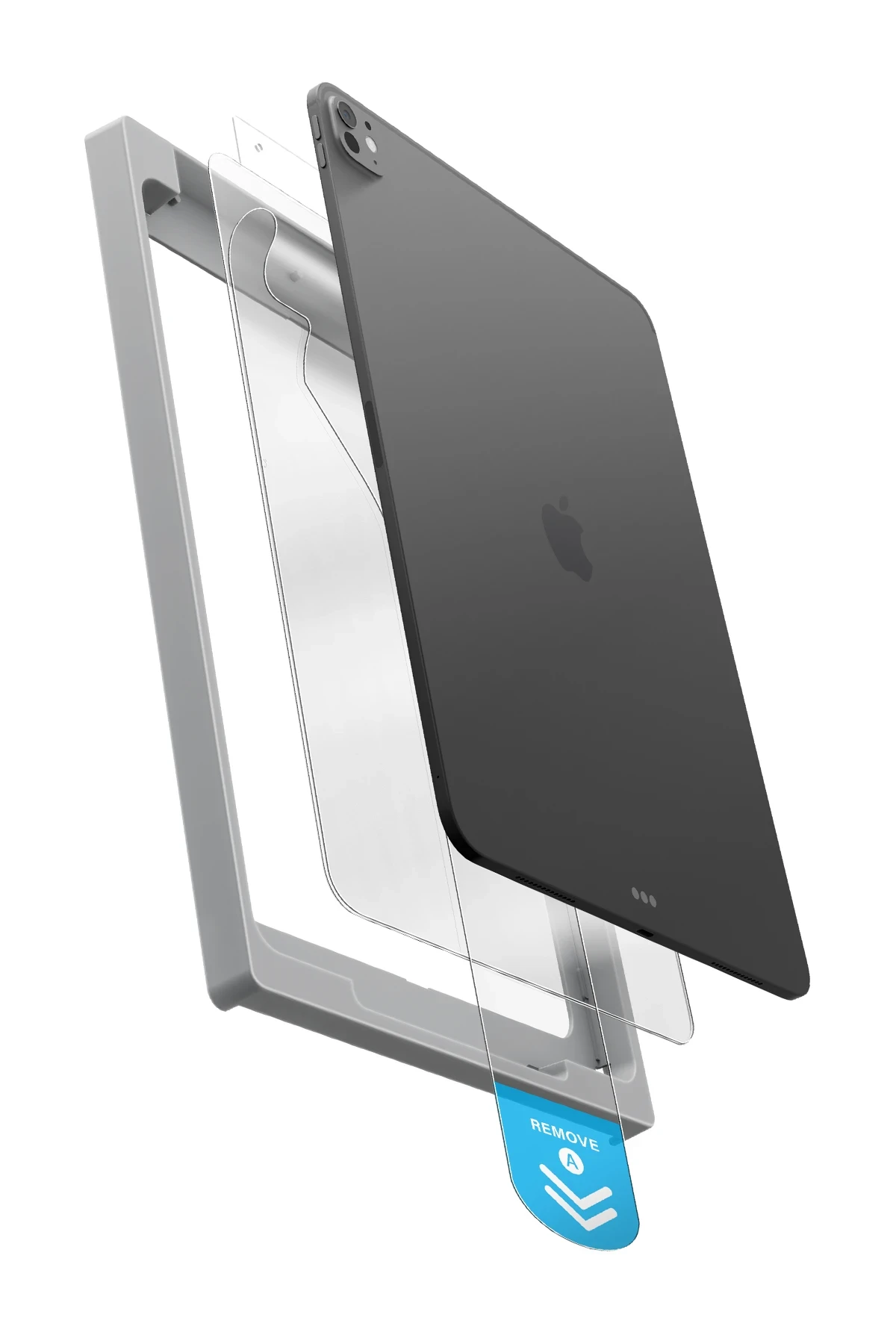 Uniq Apple iPad Air 13 (2024) Optix Exofit Applicator HD Tablet Cam Ekran Koruyucu