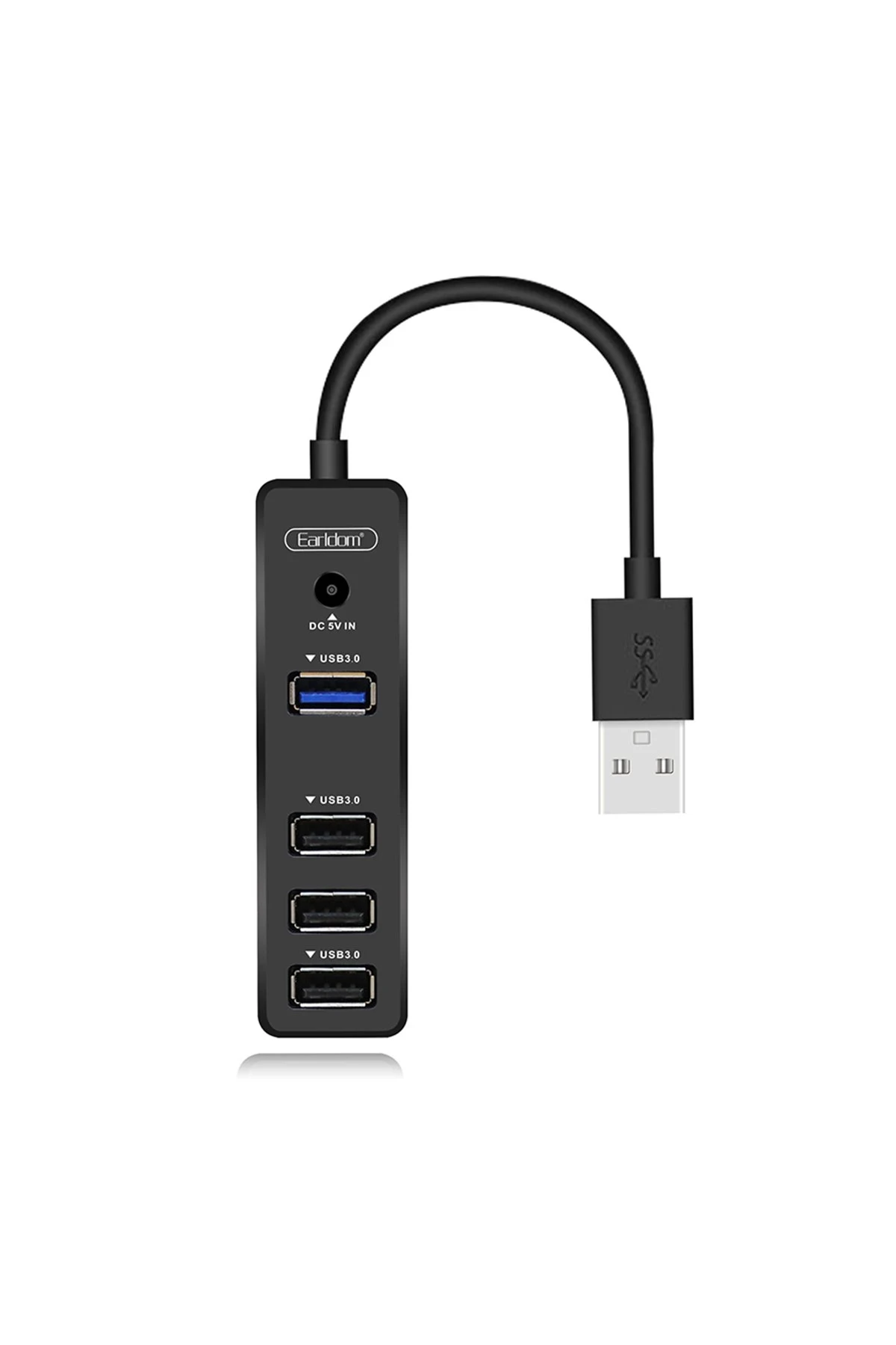Earldom HUB07 Tak Çalıştır 3 Adet Usb 2.0 ve 1 Adet Usb 3.0 Çıkışlı Usb Çoklayıcı