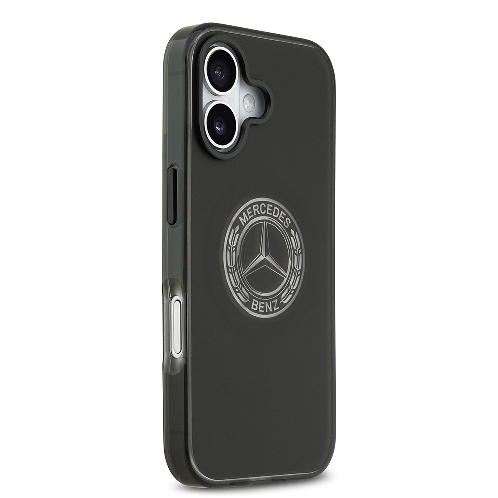 Apple iPhone 17 Kılıf Mercedes Benz Orjinal Lisanslı M-safe Şarj Özellikli Buzlu PC Nostaljik Yıldız Dizayn Kapak