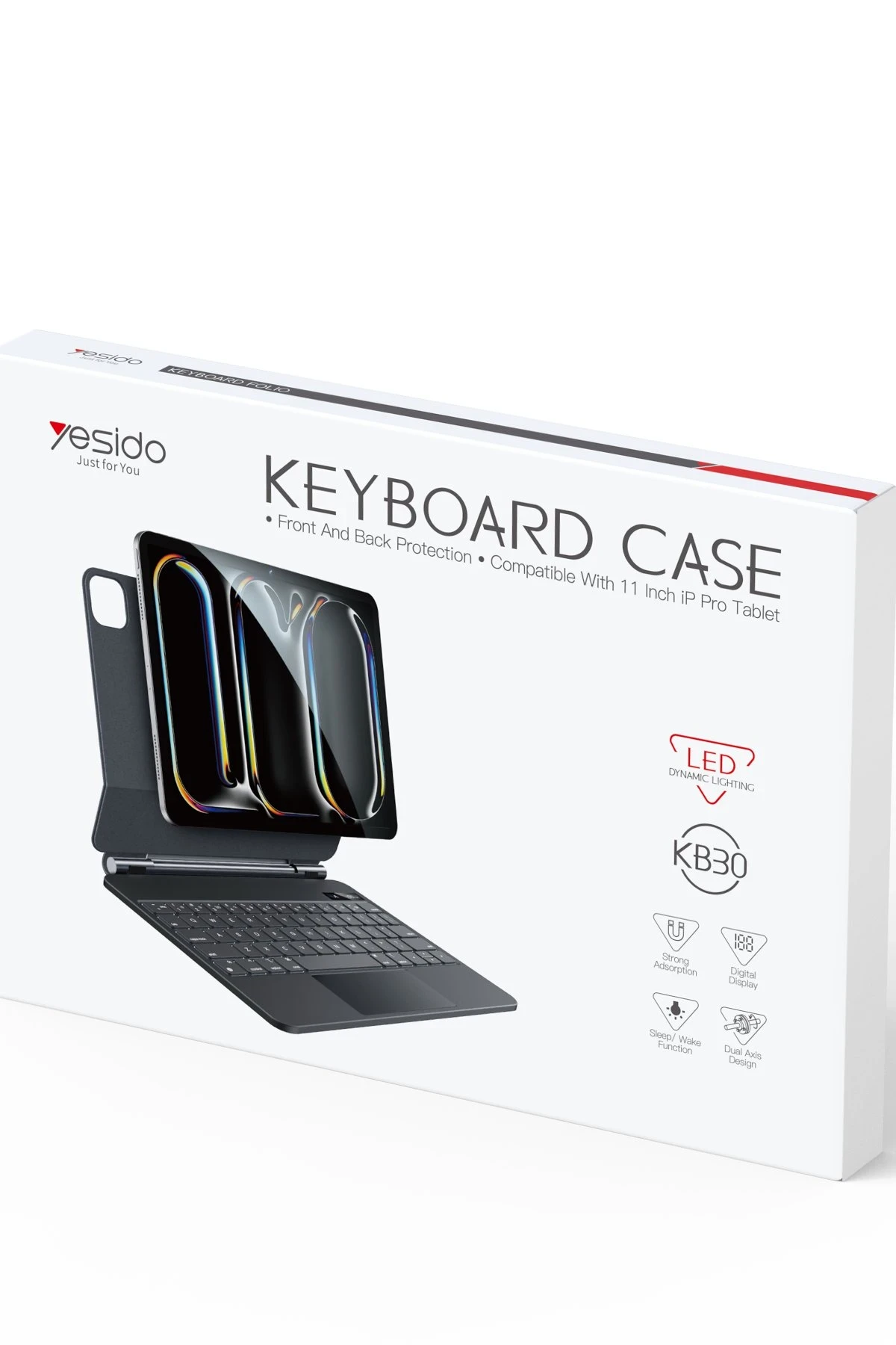 Yesido KB30 iPad Pro 11 (2024) Tecno Klavyeli Tablet Kılıfı