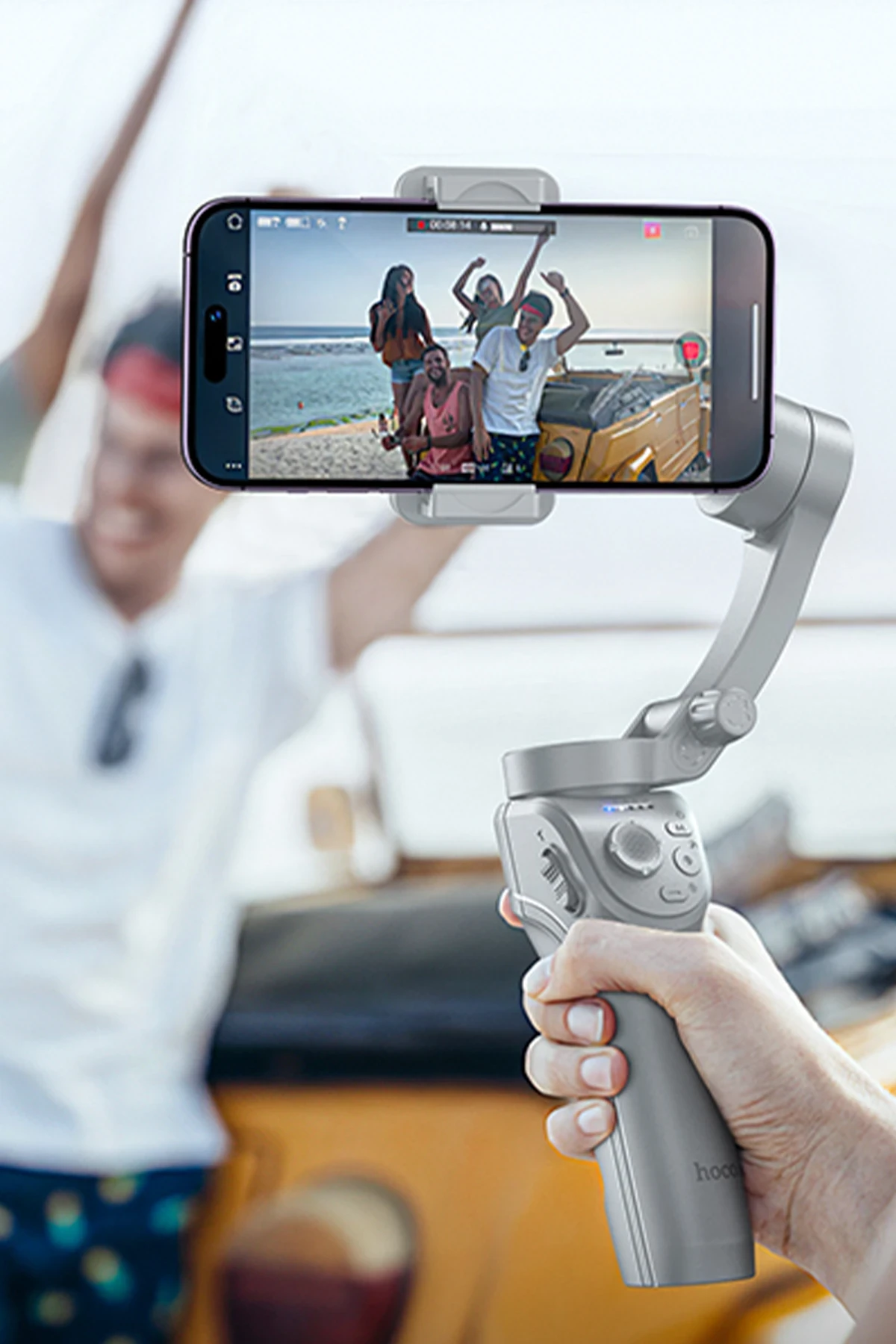Hoco. K24 360 Derece Otomatik Yüz Takipli Tripodlu Akıllı Selfie Gimbal