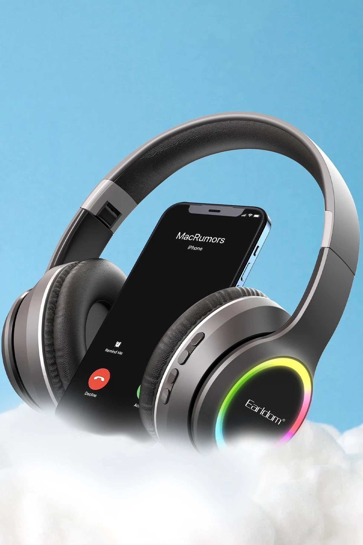 Earldom B06 RGB Kafaüstü Bluetooth Kulaklık