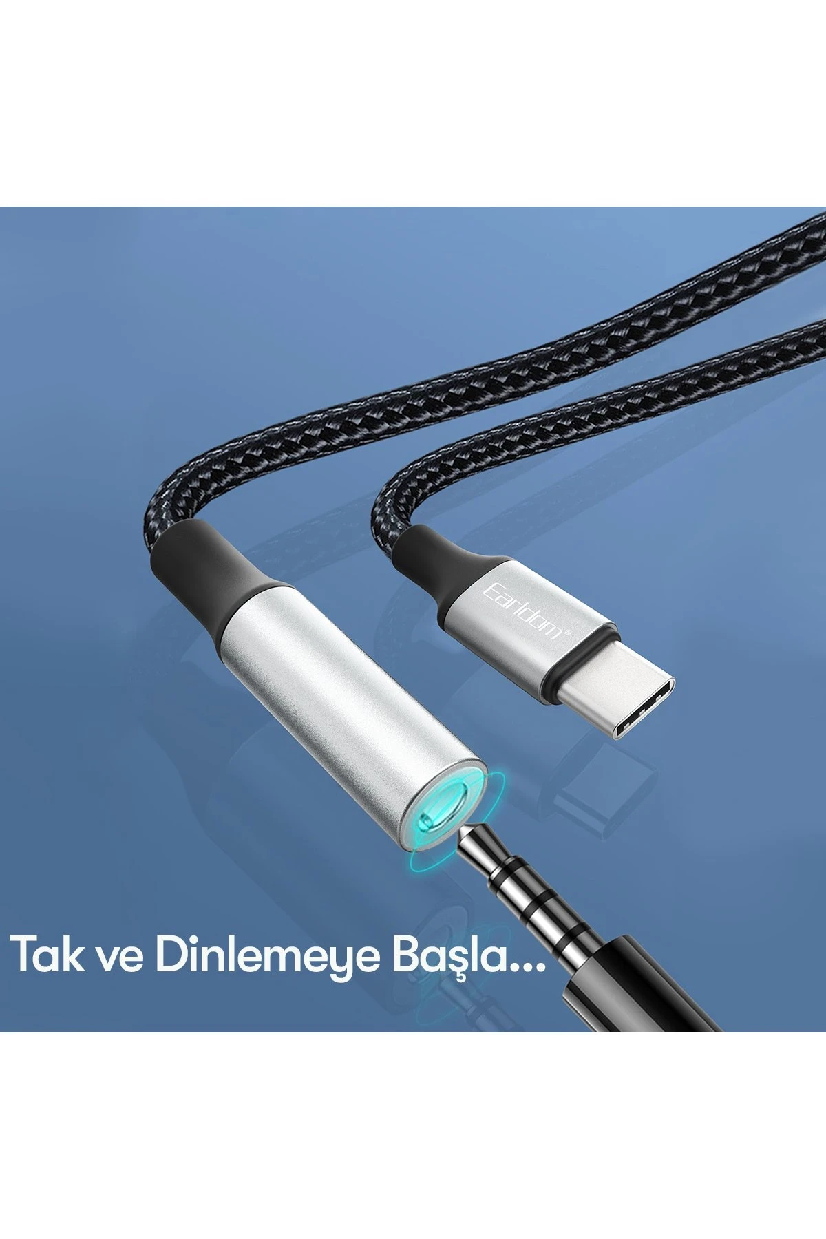 Earldom OT77 Tak Çalıştır Type-C to Aux Dönüştürücü