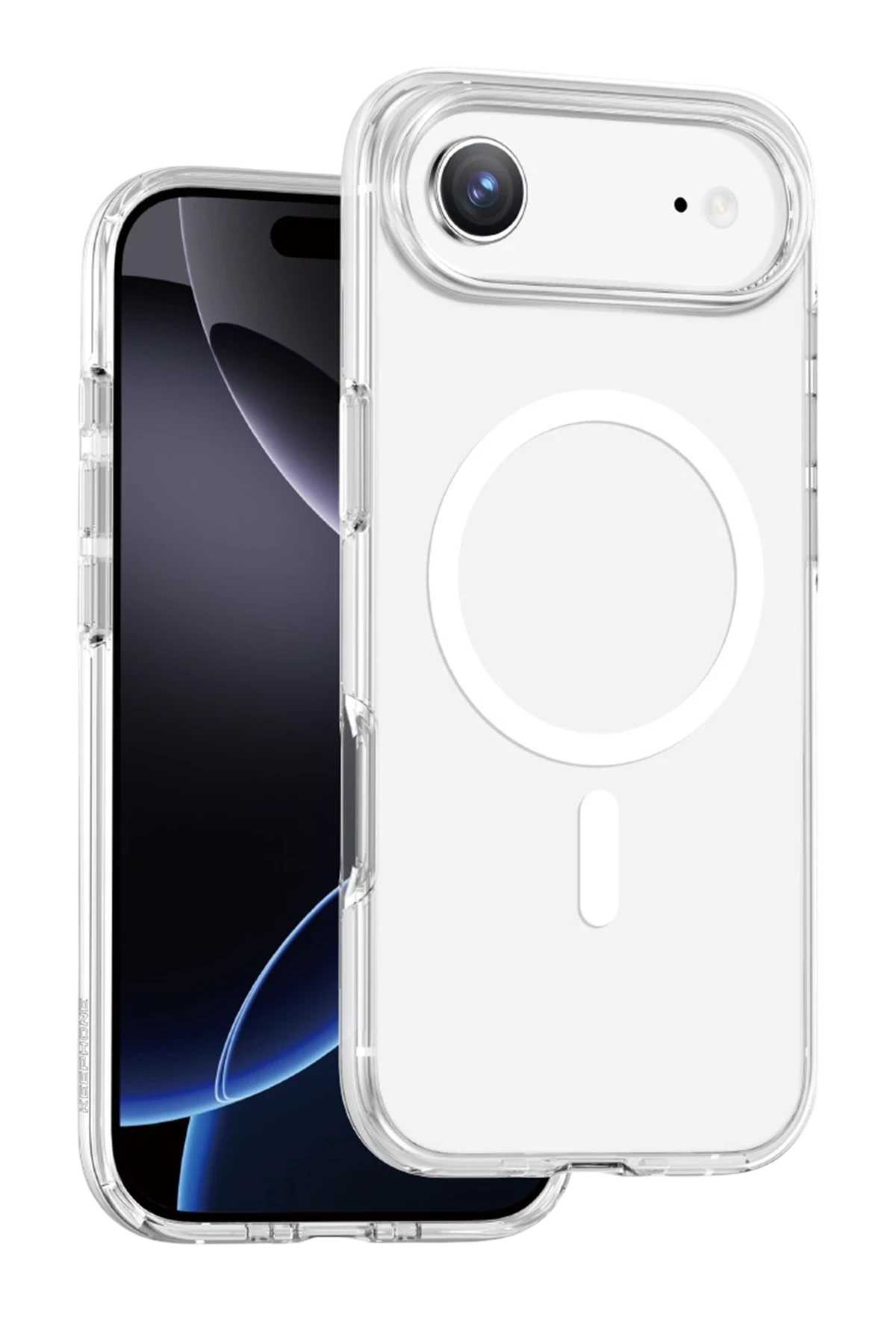 Keephone Apple iPhone 17 Air Non Yellow Şeffaf Magsafe Kılıf