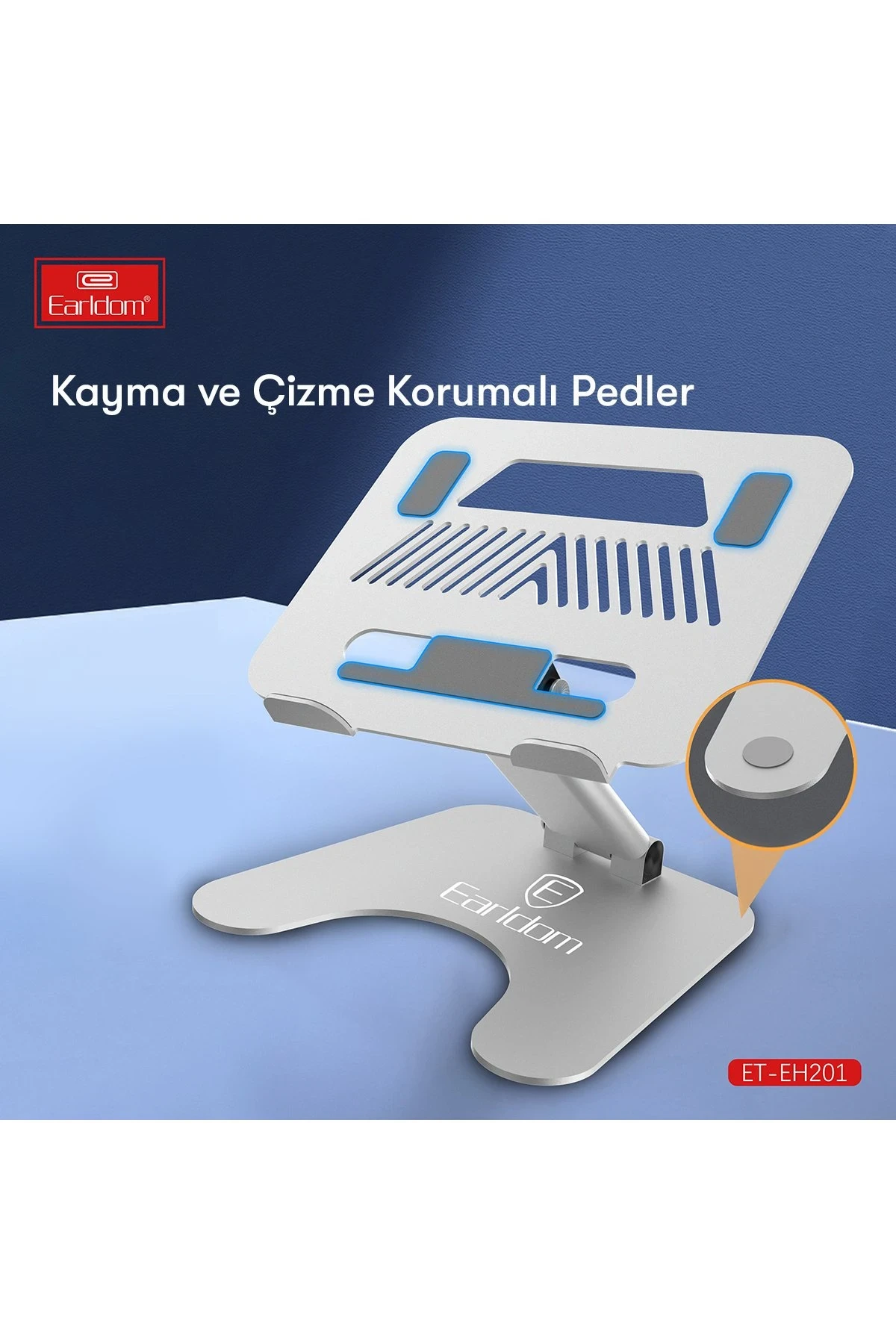 Earldom EH201 Ayarlanabilir Metal Laptop ve Tablet Standı