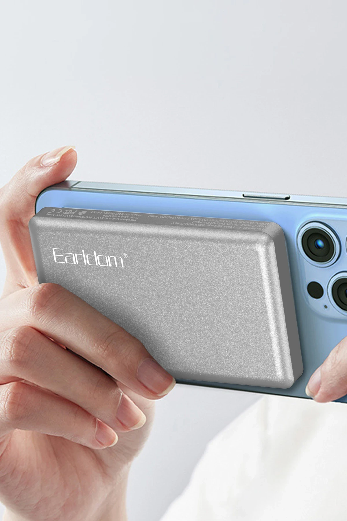 Earldom PD49 10.000 mAh 15W Kablosuz Şarj ve 20W Type-C Çıkışlı PD Hızlı Şarj Powerbank
