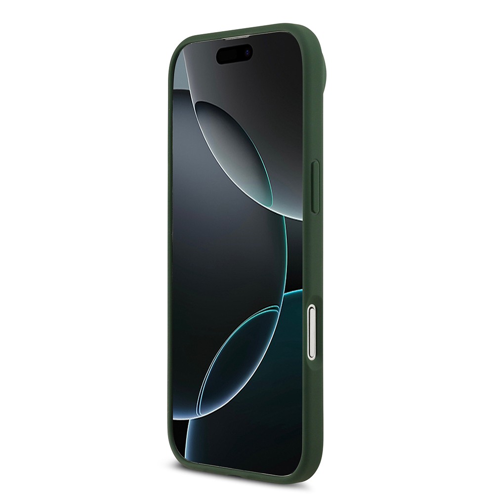 Apple iPhone 17 Air Kılıf Lacoste Orjinal Lisanslı M-safe Şarj Özellikli PU Deri Tasarımlı Metal Logolu Kapak