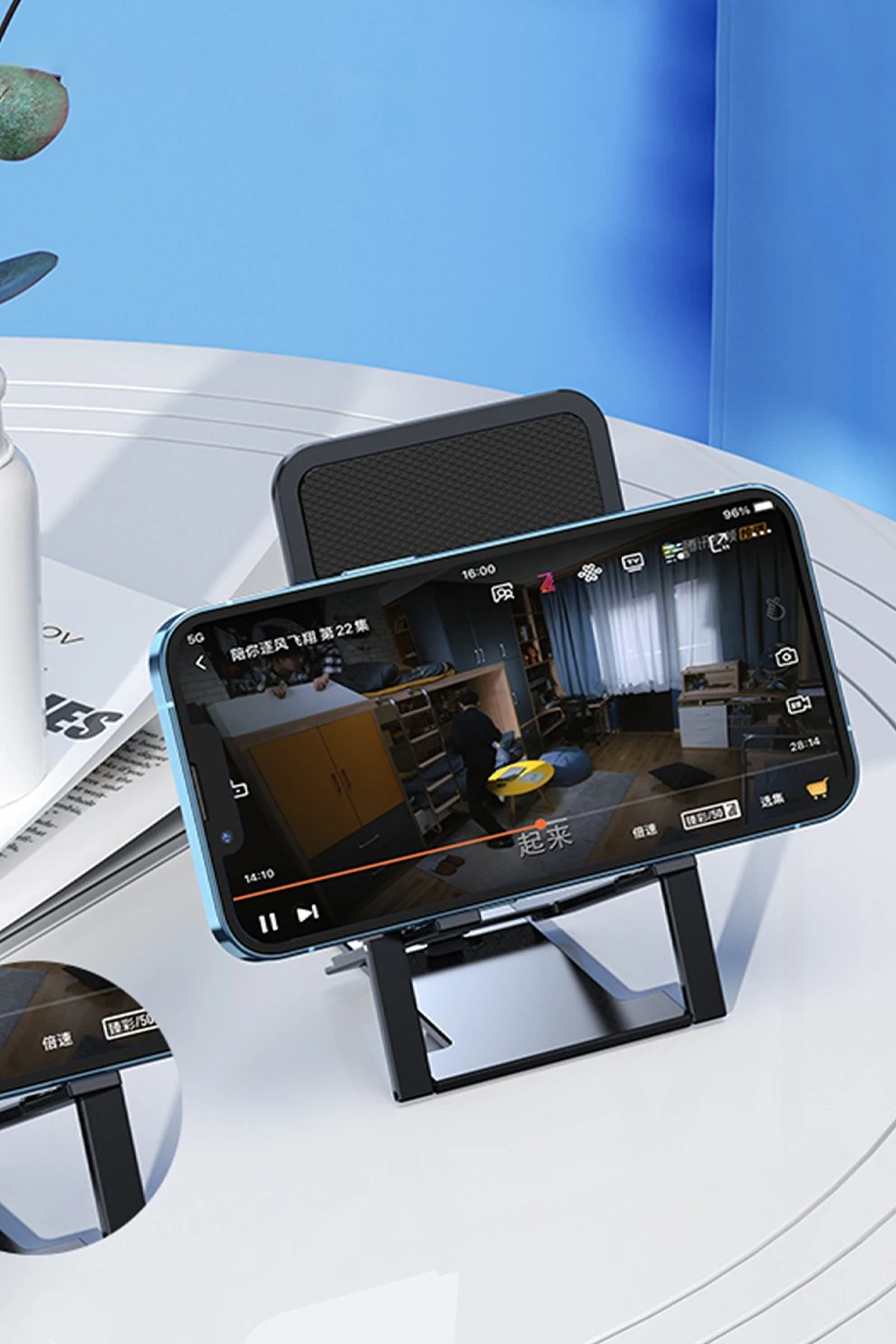 Earldom EH159 Katlanabilir Ultra İnce Masaüstü Telefon Tutucu