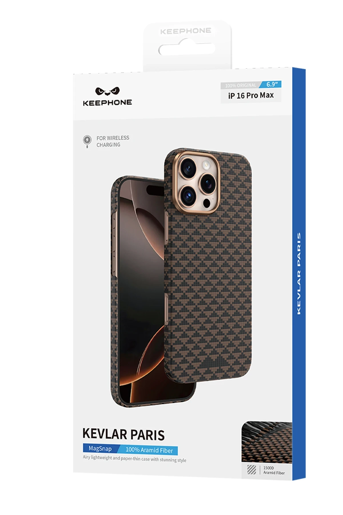 Keephone Apple iPhone 16 Pro Max Kevlar Paris Magsafe Kapak