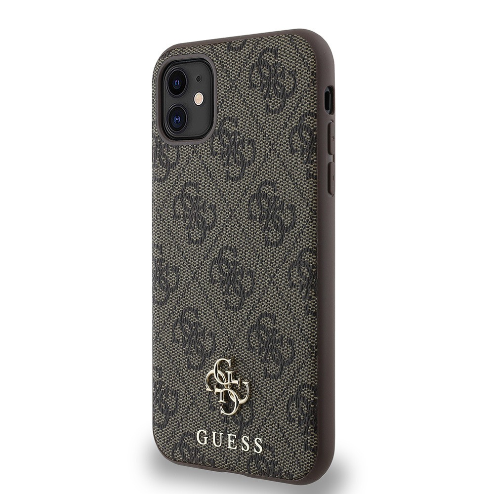 Apple iPhone 11 Kılıf Guess Orjinal Lisanslı M-safe Şarj Özellikli Small 4G Classic Kapak