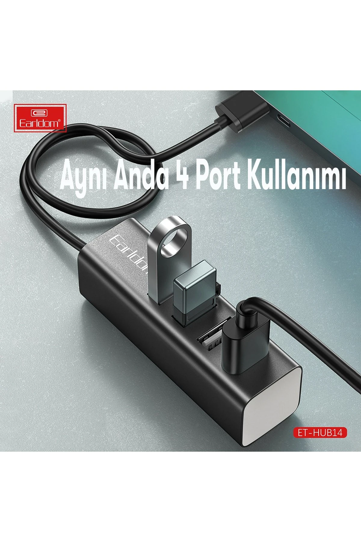 Earldom HUB14 Tak Çalıştır 4lü Usb Çoklayıcı