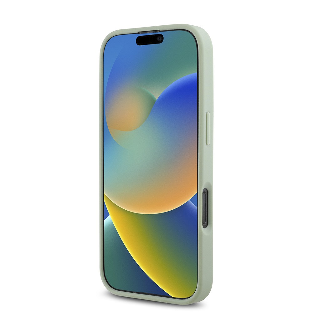 Apple iPhone 16 Pro Kılıf Guess Orjinal Lisanslı M-safe Şarj Özellikli Yazı Logolu Grained Kapak